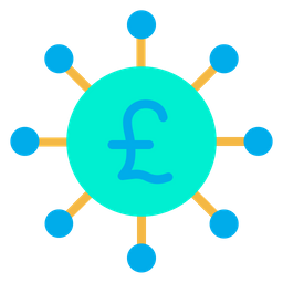 Crowdfunding Pound  Icon