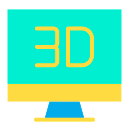 3D Monitor  Icon