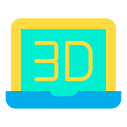 3D Laptop  Icon