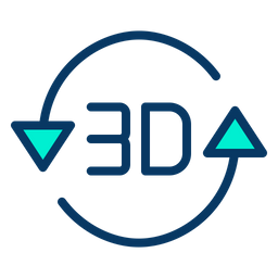 3D Rotation  Icon