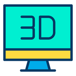 3D Monitor  Icon