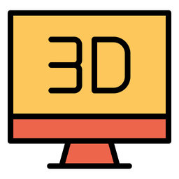 3D Monitor  Icon