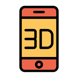 3D Mobile  Icon