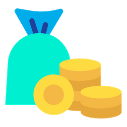 Bag With Coins  Icon