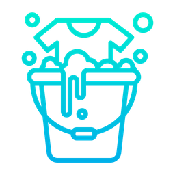 Bucket Laundry  Icon