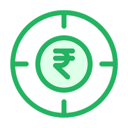 Rupees Target  Icon