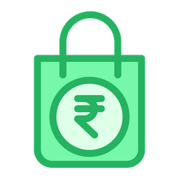 Rupees Shopping  Bag  Icon