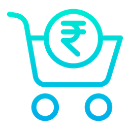 Rupees Cart  Icon