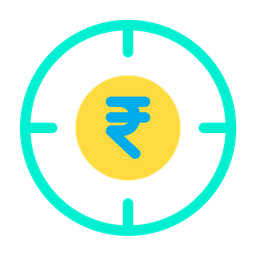 Rupees Target  Icon