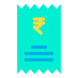 Rupees Statement  Icon