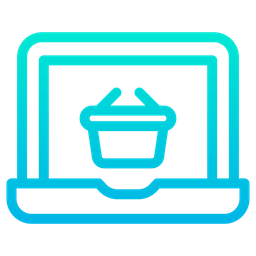 Laptop  Basket  Icon