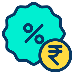 Rupees Discount  Icon