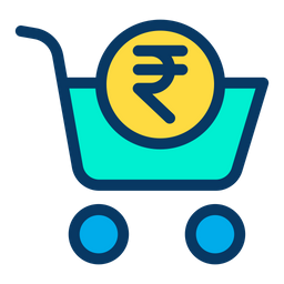 Rupees Cart  Icon