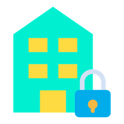 Lock Building  Icon