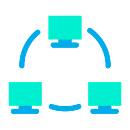 Chain Computer  Icon