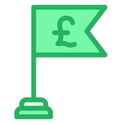 Pound Flag  Icon