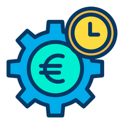 Euro Cogwheel  Icon