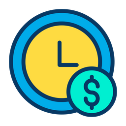 Dollar Clock  Icon