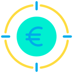 Foco no euro  Ícone