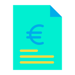 Euro Document  Icon