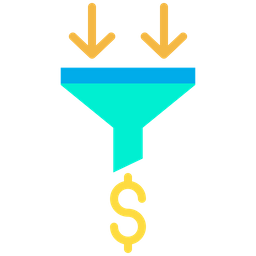 Funil de dólar  Ícone