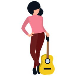 Female Guitarist  Icon