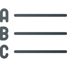 Alphabetisch  Symbol