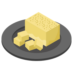 Bloc de fromage  Icône