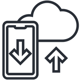 Cloud-Datenübertragung  Symbol