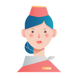 Air Hostess  Icon