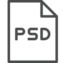 Arquivo psd  Ícone