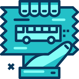 Bus Ticket  Icon