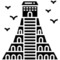 Aztekische Pyramide  Symbol