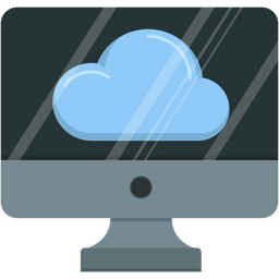 Cloud Computer  Icon