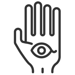 Hand Eye Hindu Icon