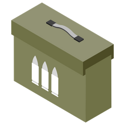 Bullet Box Armoured Case Military Weapon Icon