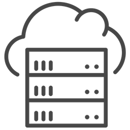 Cloud hosting  Icon