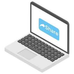 Online Sharing Data Sharing Media Sharing Icon
