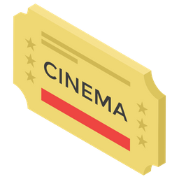 Cinema Ticket  Icon