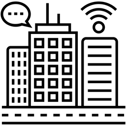 Gebäudeübertragung  Symbol