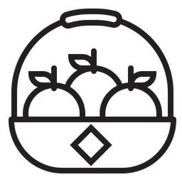 Korb obst  Symbol