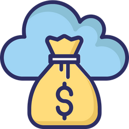 Cloud cost  Icon