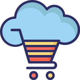 Cloud Cart  Icon