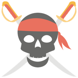 Pirates Skull Skull With Sword Crossed Pirate Icon