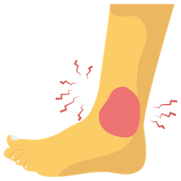 Ankle Injury  Icon