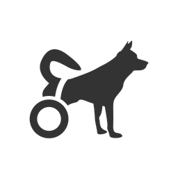 Behinderter Hund  Symbol