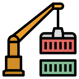 Crane Cargo Transport Icon