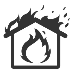 Feuer im Haus  Symbol