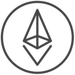 Ethereum-Münze  Symbol