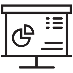 비즈니스 프레젠테이션  아이콘